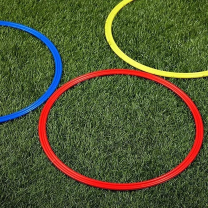 12 Pc Sport Training Agility Speed Ring Hoops Football Soccer Basketball 45cm UK