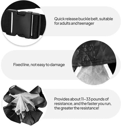ND Sports Running Speed Training Parachute - Sprint Resistance Fitness Chute