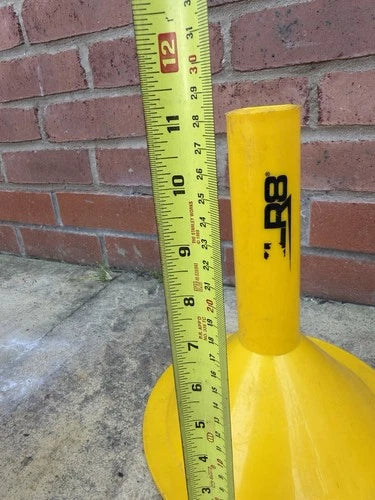 12 Yellow XLR8 Sports Fitness Football Training Slalom Pole Base Durable Plastic