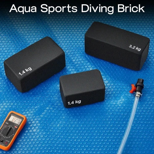 Swimming Pool Diving Bricks, Solid Rubber – Junior & Senior | Sinkable Brick