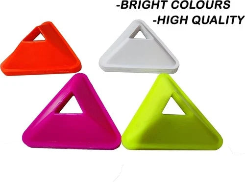 Set of 25 Triangle Space Marker Cones | Football Agility Training Practice Cones