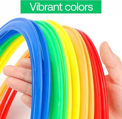 12 Pc Sport Training Agility Speed Ring Hoops Football Soccer Basketball 45cm UK