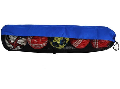 Heavy Duty Football Netball Rugby 5 Ball Storage Tubular Carry Sack Holdall Bag