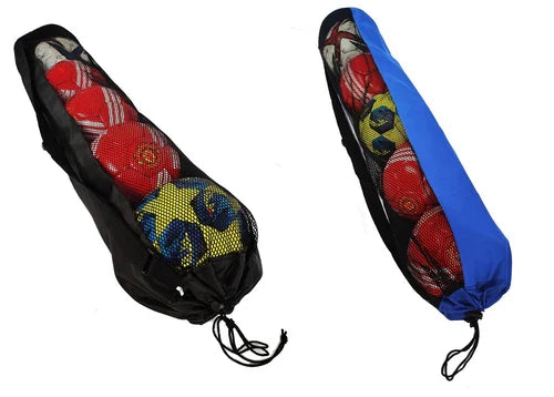 Heavy Duty Football Netball Rugby 5 Ball Storage Tubular Carry Sack Holdall Bag