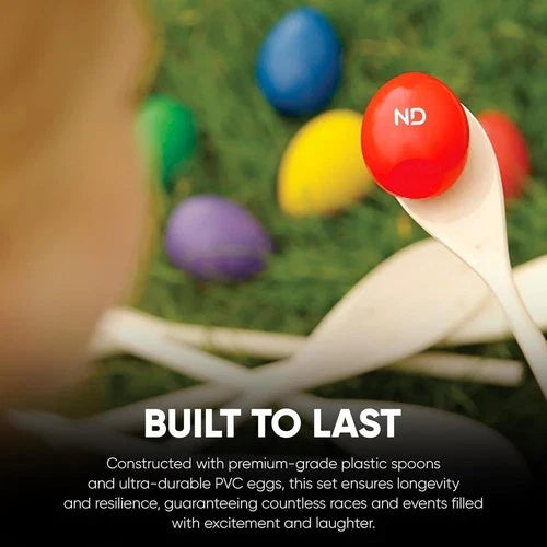 Egg & Spoon Race Game Easter Kids PE Outdoor Garden Sports Day Fun Balance