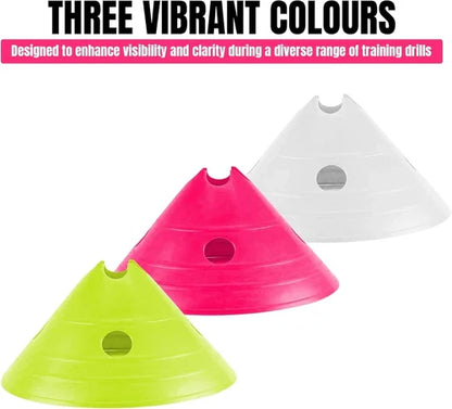 ND Sports Jumbo Mega Cones, Set of 20 - Ideal for Agility, Football Training