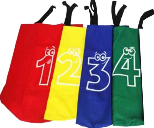 Kids Jumping Bag Sack Race 4pcs Set Party Family Outdoor Garden Games Sports Day
