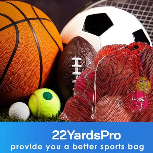 Mesh Ball Carry Bag Sack Net Training 20 Football Volleyball Basketball Soccer