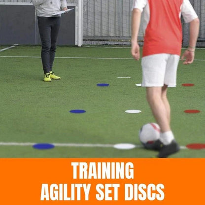 Round Rubber Flat Cones Training Spot Markers Football Pitch Floor Disc Sports