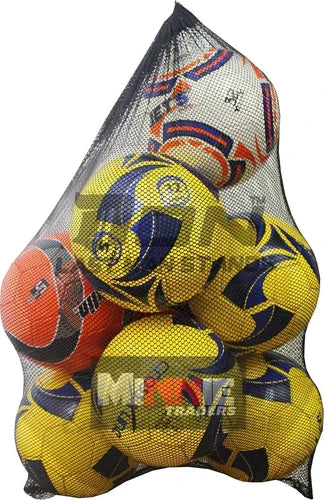 ND Soccer Mesh Net Carry Sack 10/15 Football Sports Balls Bag Colour Black