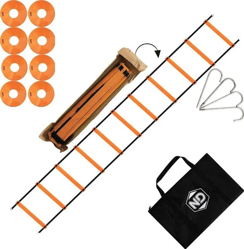 ND Speed Agility Training Exercise Ladder Kit with Drill Cones Pegs UK