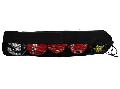 Heavy Duty Football Netball Rugby 5 Ball Storage Tubular Carry Sack Holdall Bag